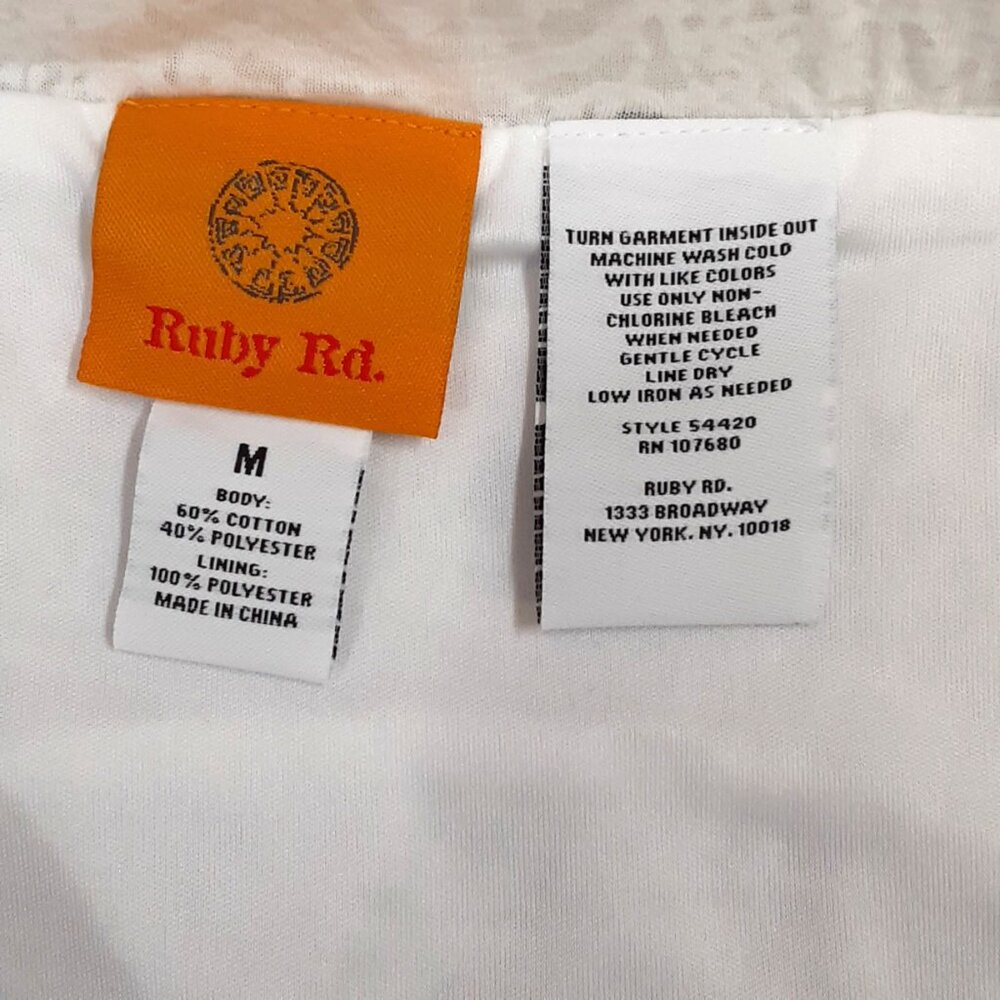 NWT Ruby Rd Set BLOUSE LARGE Lined Pullon SKIRT M… - image 14